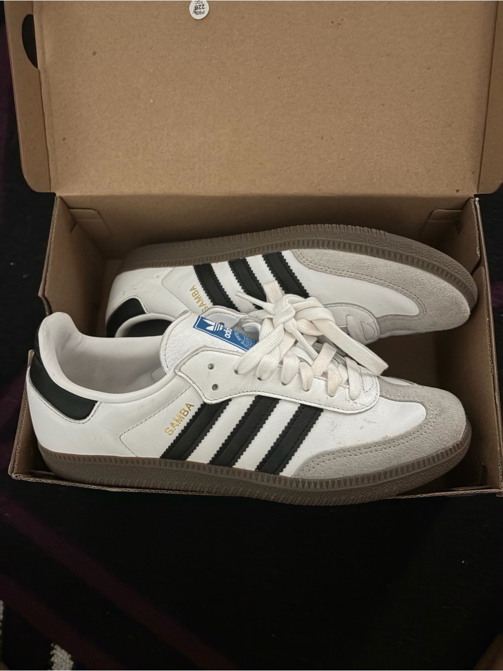 adidas Samba White Black Sneakers